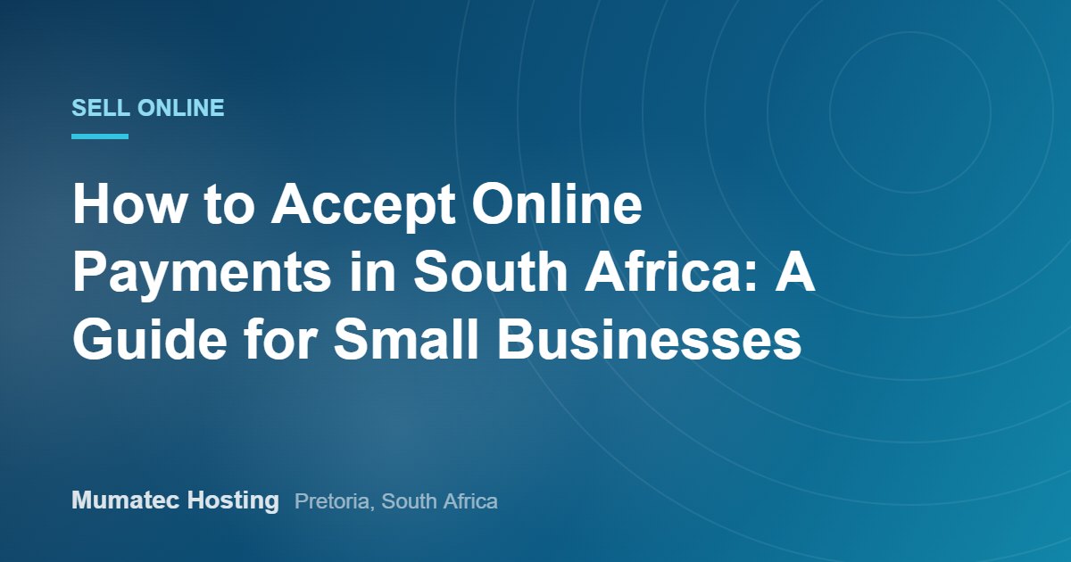 How to Accept Online Payments in South Africa: A Guide for Small Businesses