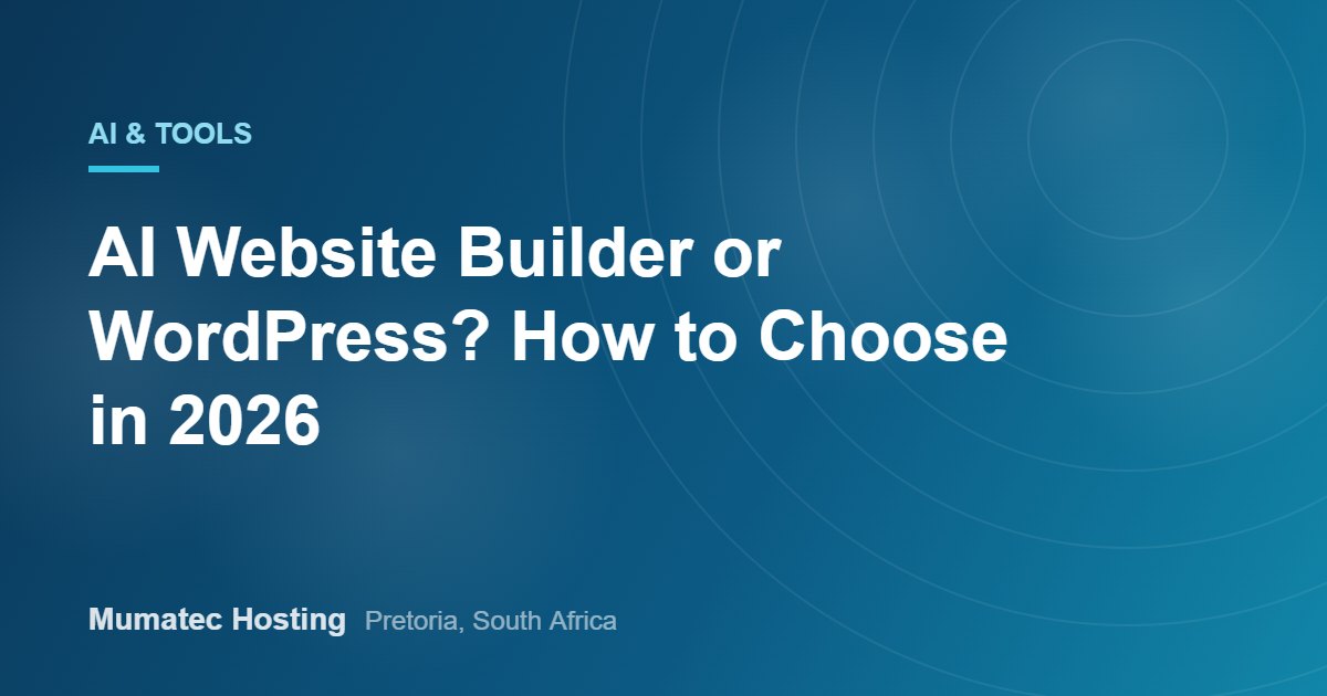 AI Website Builder or WordPress? How to Choose in 2026
