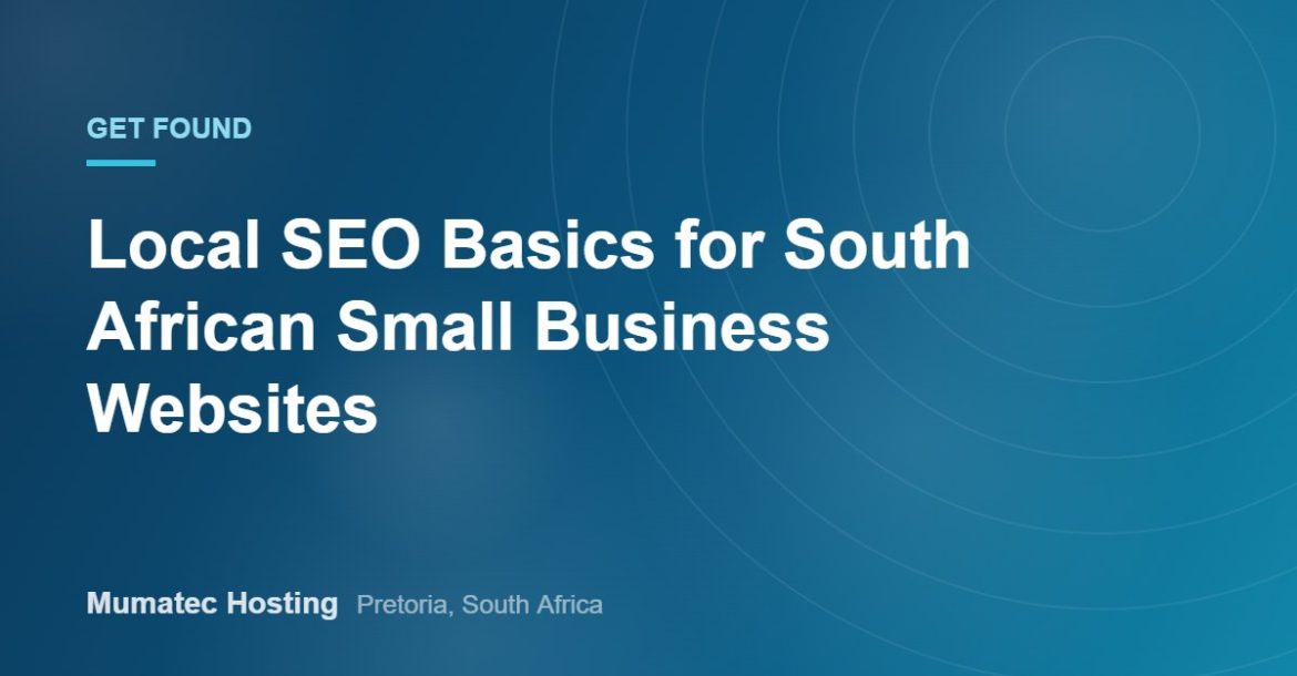 Local SEO Basics for South African Small Business Websites